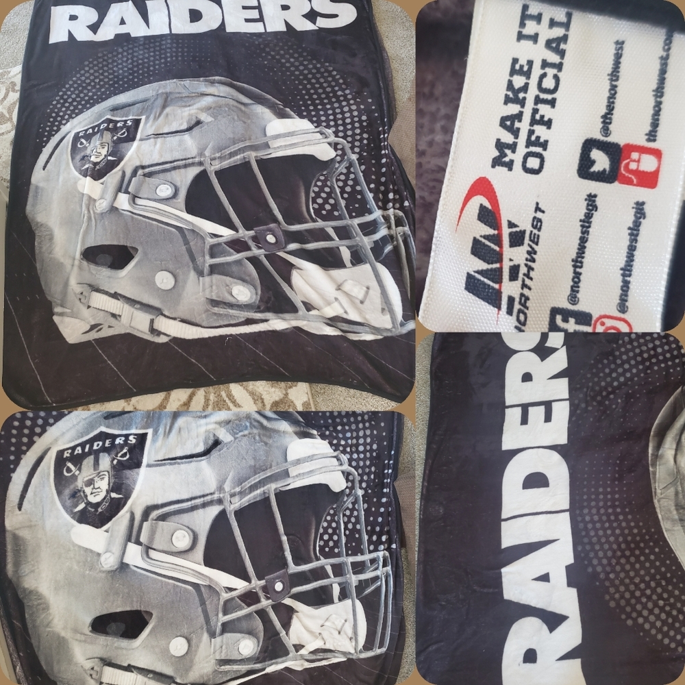 Sold LIKE NEW 6ft3inx5ft NorthwestRaiders Blanket